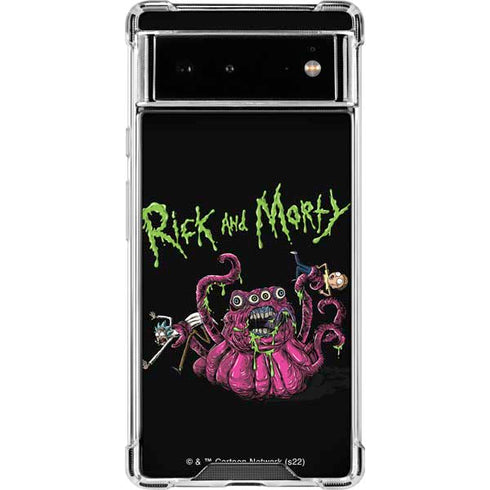 Adult Swim Rick and Morty Tentacle Attack Google Pixel 6 Clear Case